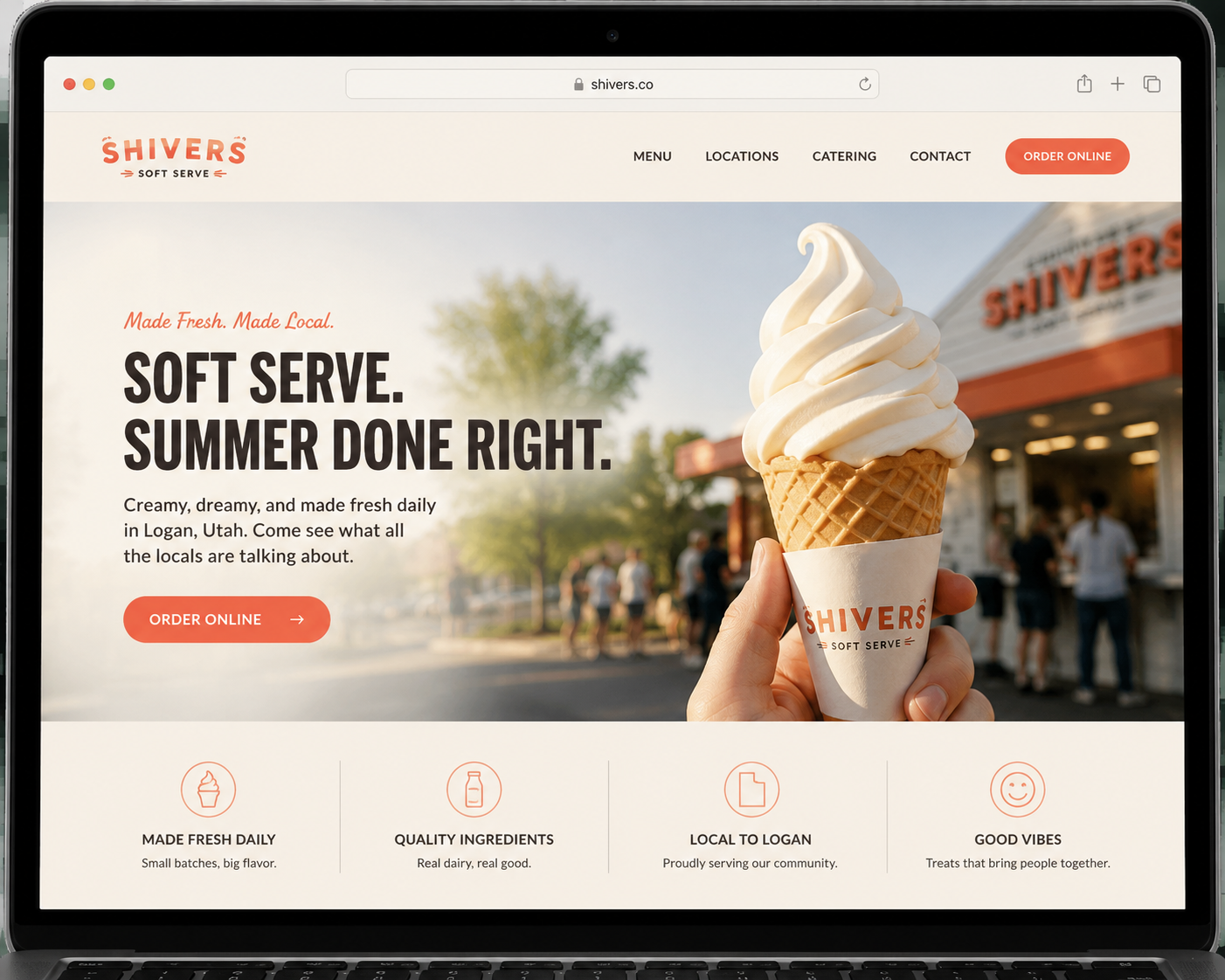 Shivers soft serve concept design